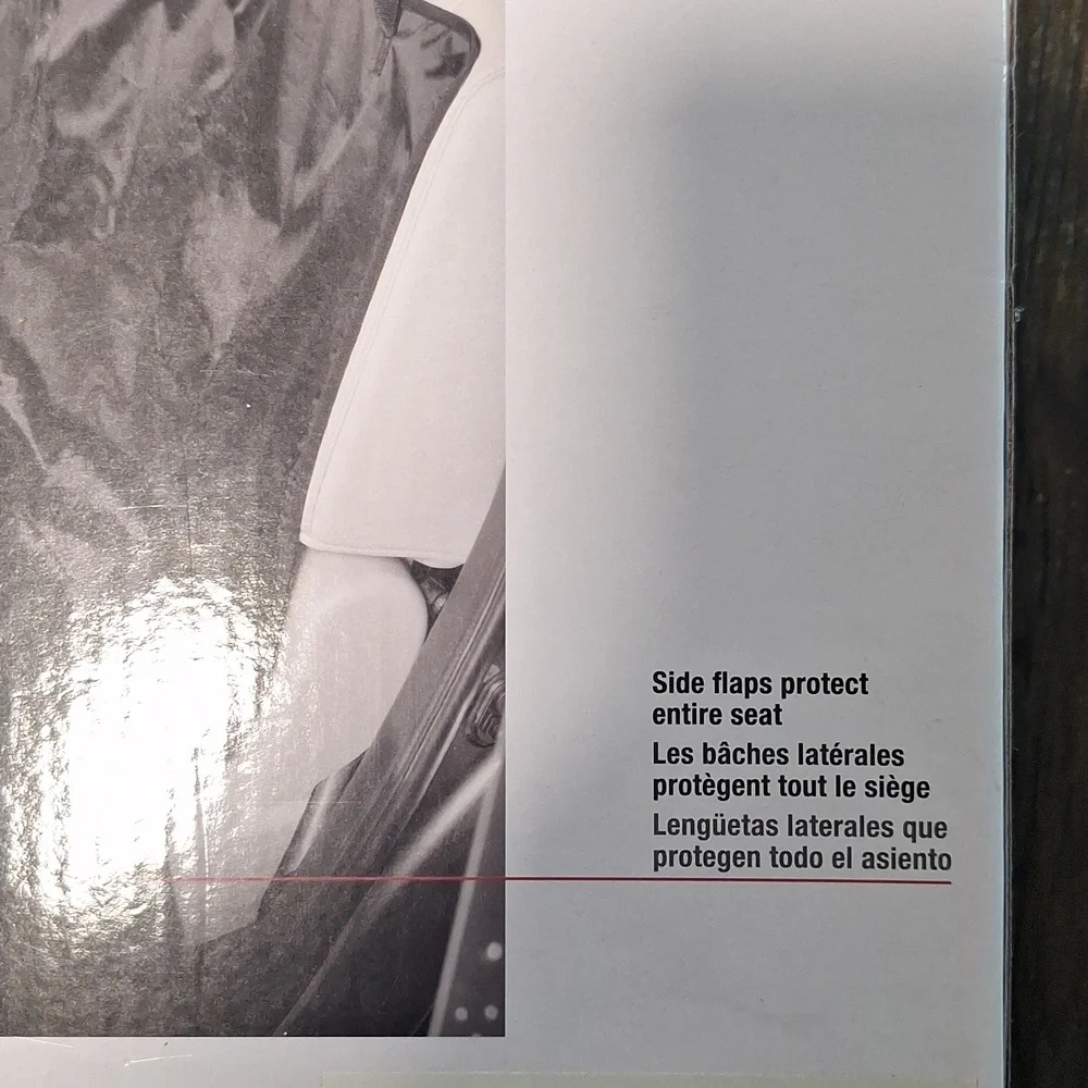 Swiss Tech Black Waterproof Rear Seat Protector for Dogs